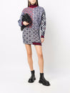 GOLDEN GOOSE-OUTLET-SALE-Dress Dominika Wool Norway Patchwork Jacquard-ARCHIVIST