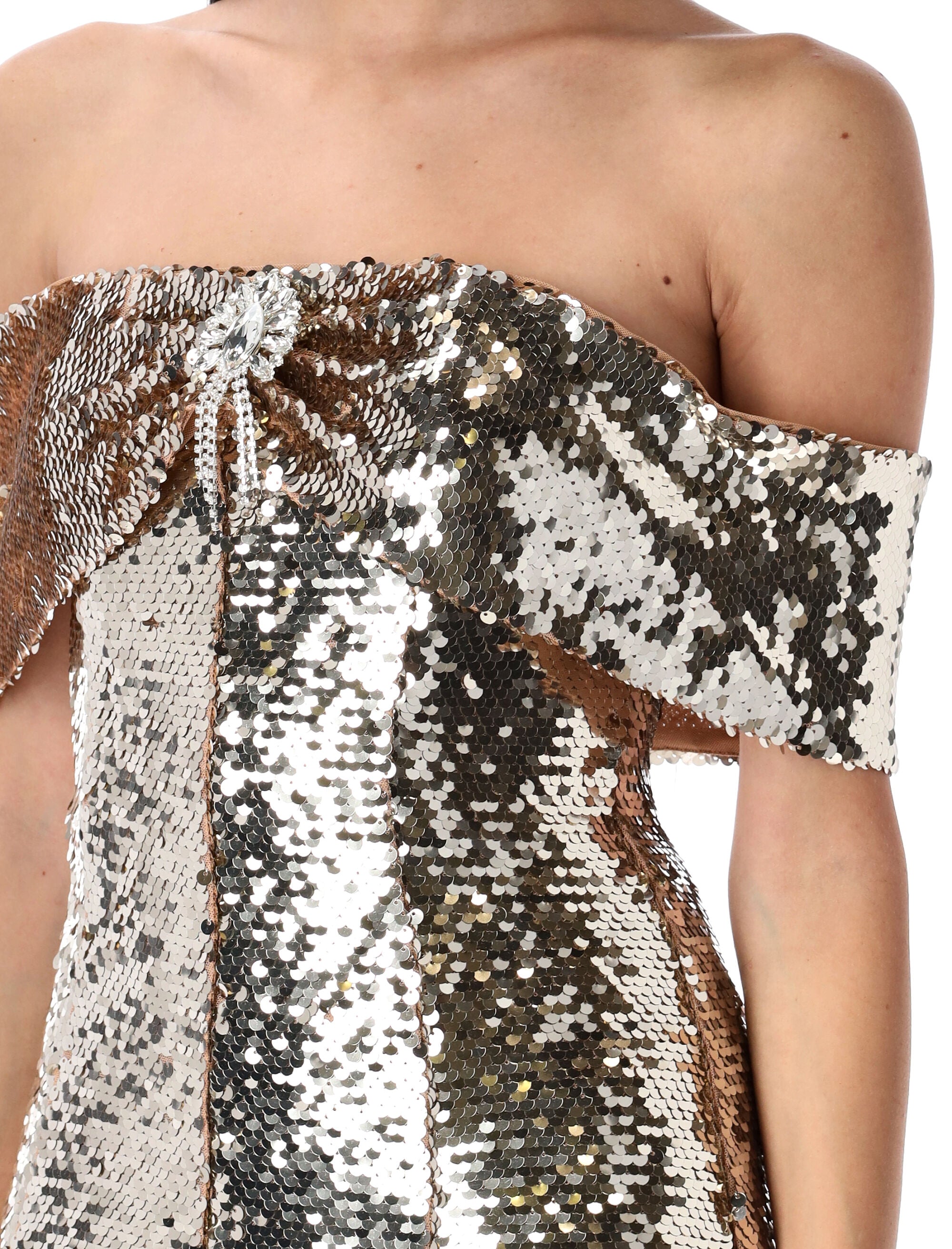 Self Portrait-OUTLET-SALE-Dress GOLD-ARCHIVIST