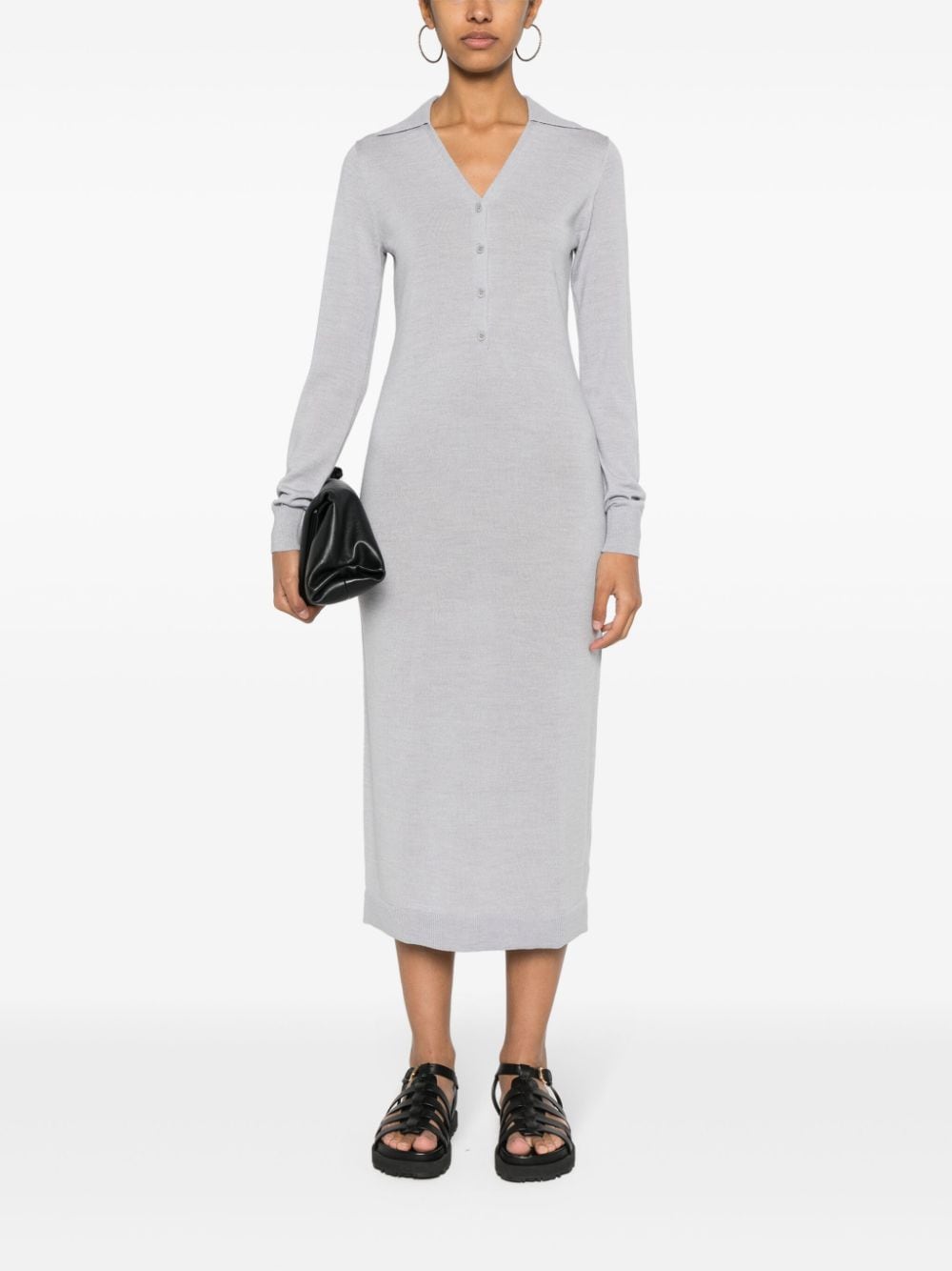 Calvin Klein-OUTLET-SALE-Dress GRAU-ARCHIVIST