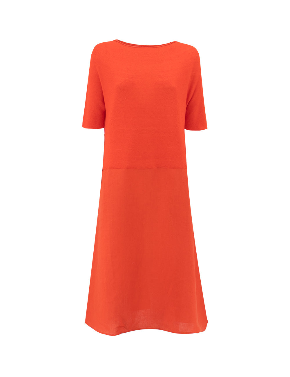 Le Tricot Perugia-OUTLET-SALE-Dress ORANGE-ARCHIVIST