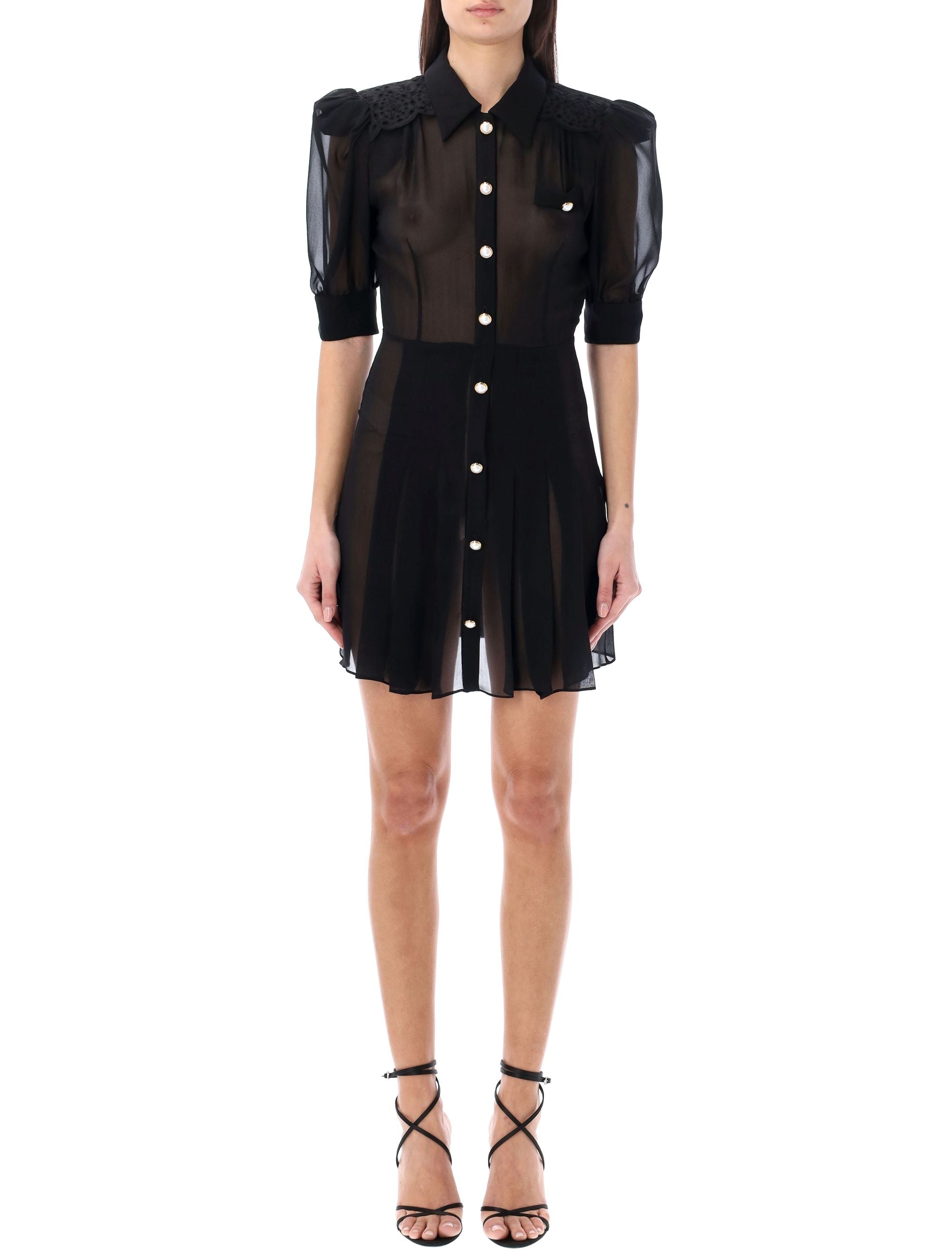 ALESSANDRA RICH-OUTLET-SALE-Dress SCHWARZ-ARCHIVIST