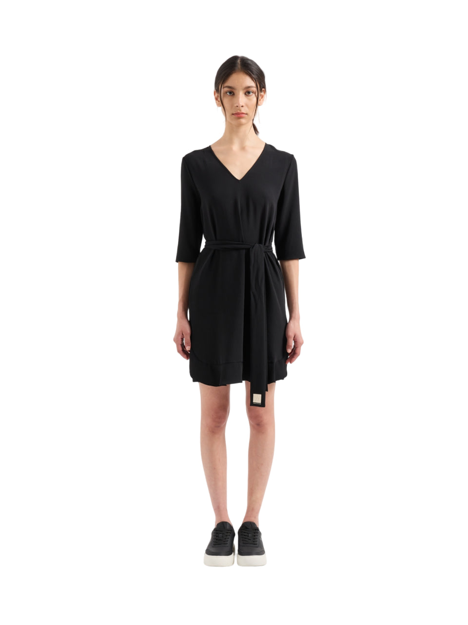 ARMANI EXCHANGE-OUTLET-SALE-Dress SCHWARZ-ARCHIVIST