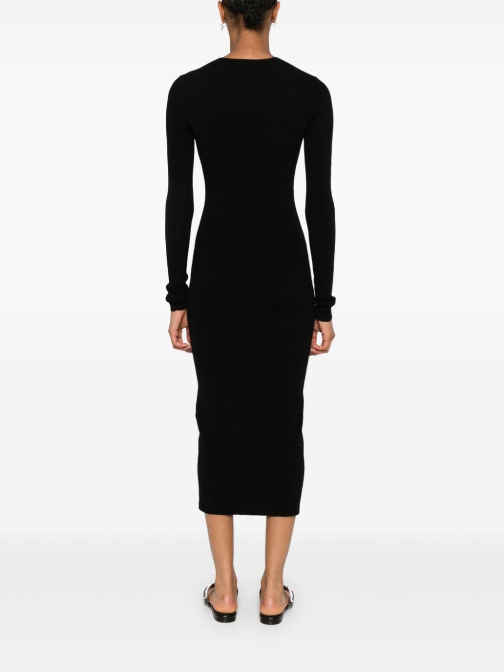 Calvin Klein-OUTLET-SALE-Dress SCHWARZ-ARCHIVIST