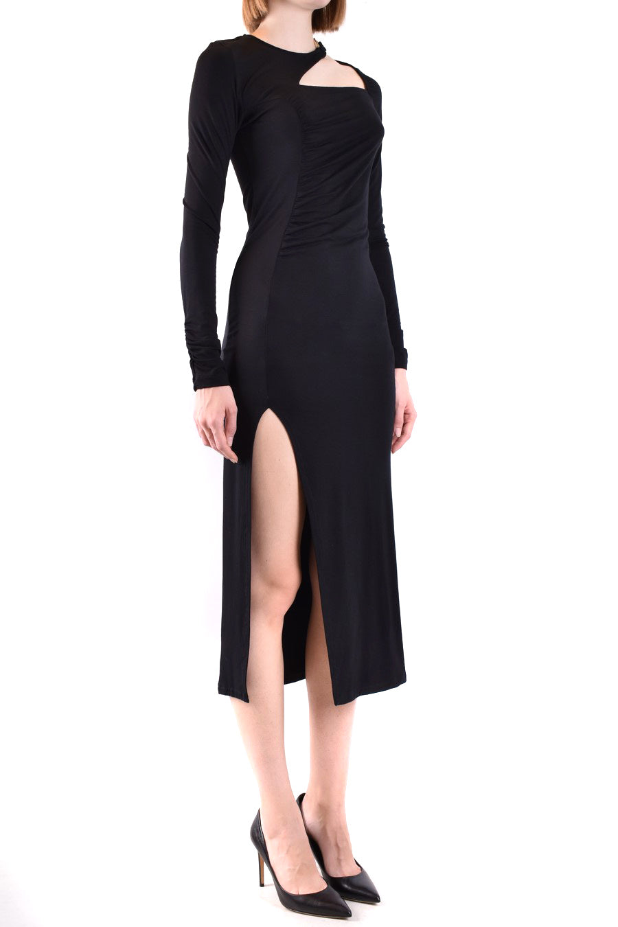 DONDUP-OUTLET-SALE-Dress SCHWARZ-ARCHIVIST