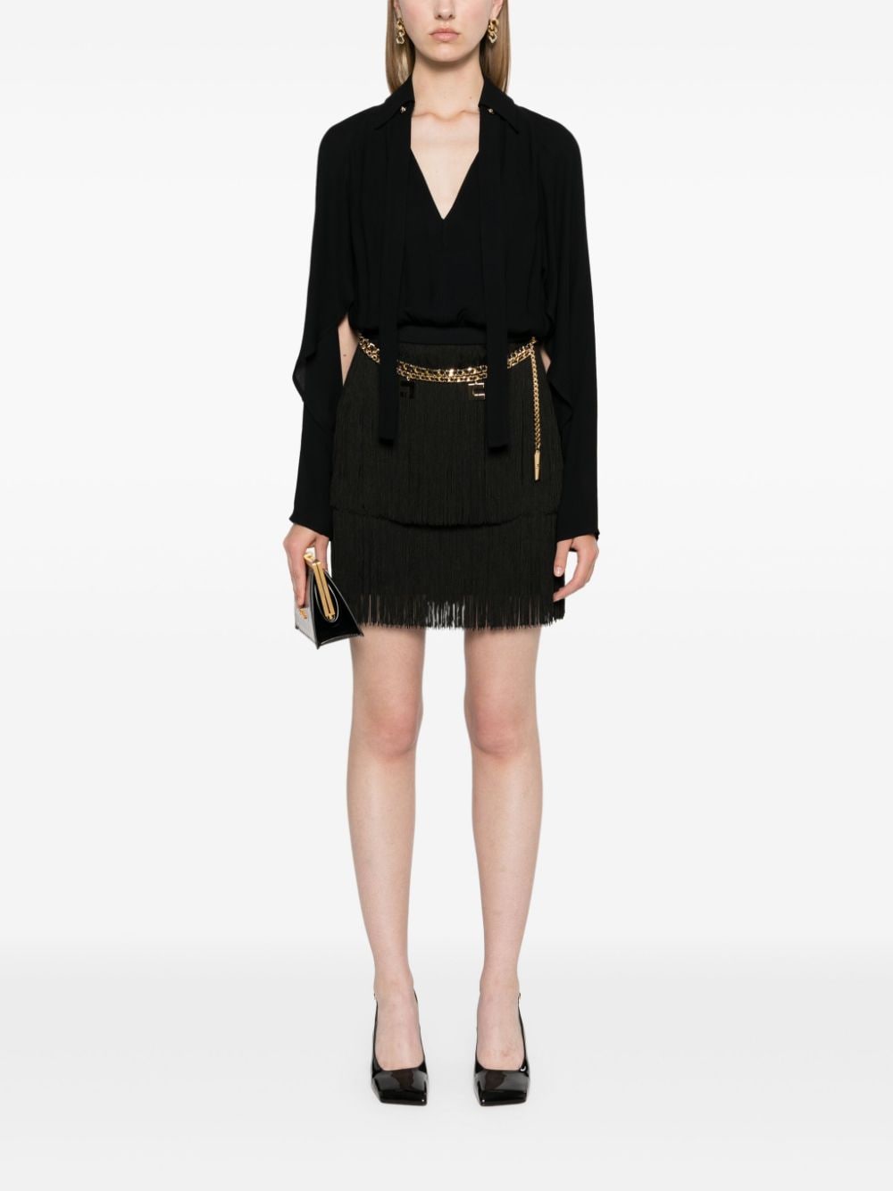 Elisabetta Franchi-OUTLET-SALE-Dress SCHWARZ-ARCHIVIST