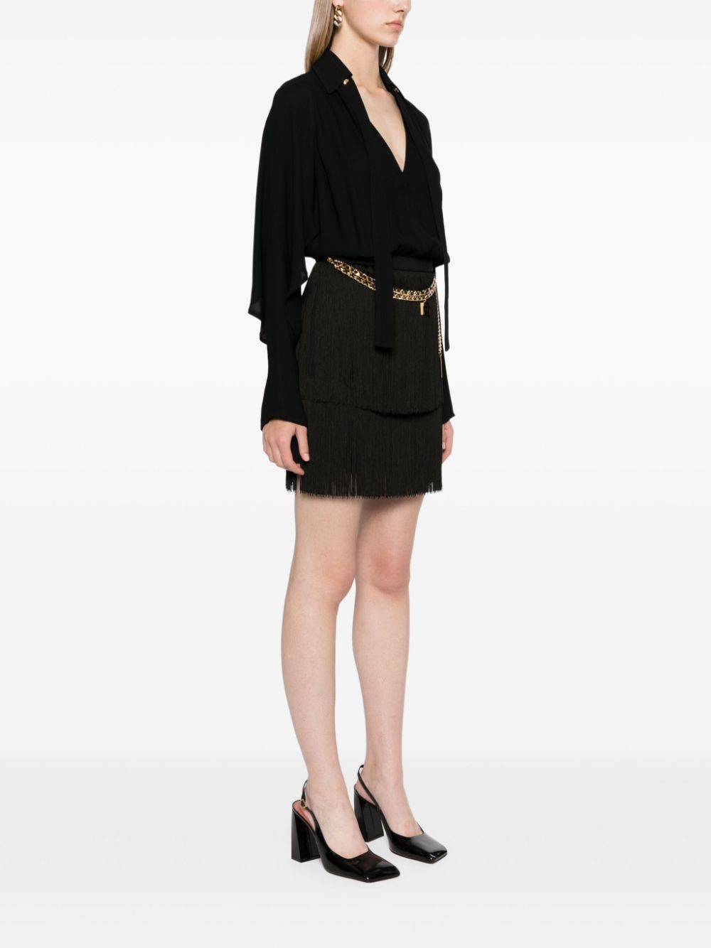 Elisabetta Franchi-OUTLET-SALE-Dress SCHWARZ-ARCHIVIST