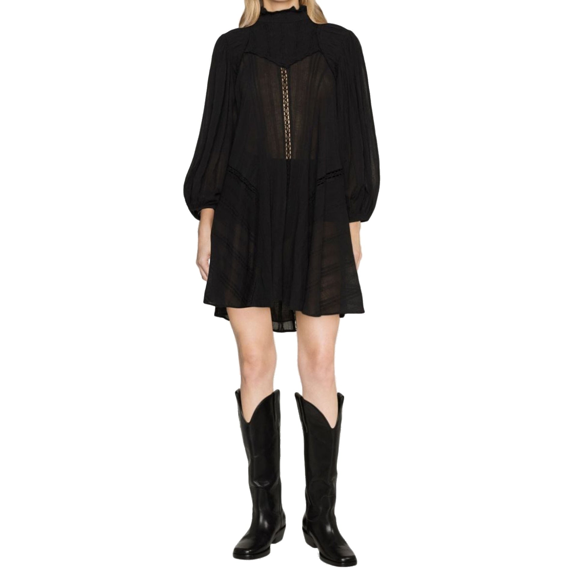 ISABEL MARANT ETOILE-OUTLET-SALE-Dress SCHWARZ-ARCHIVIST