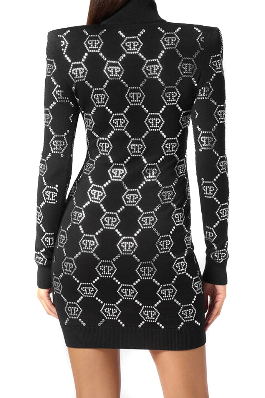 Philipp Plein-OUTLET-SALE-Dress SCHWARZ-ARCHIVIST