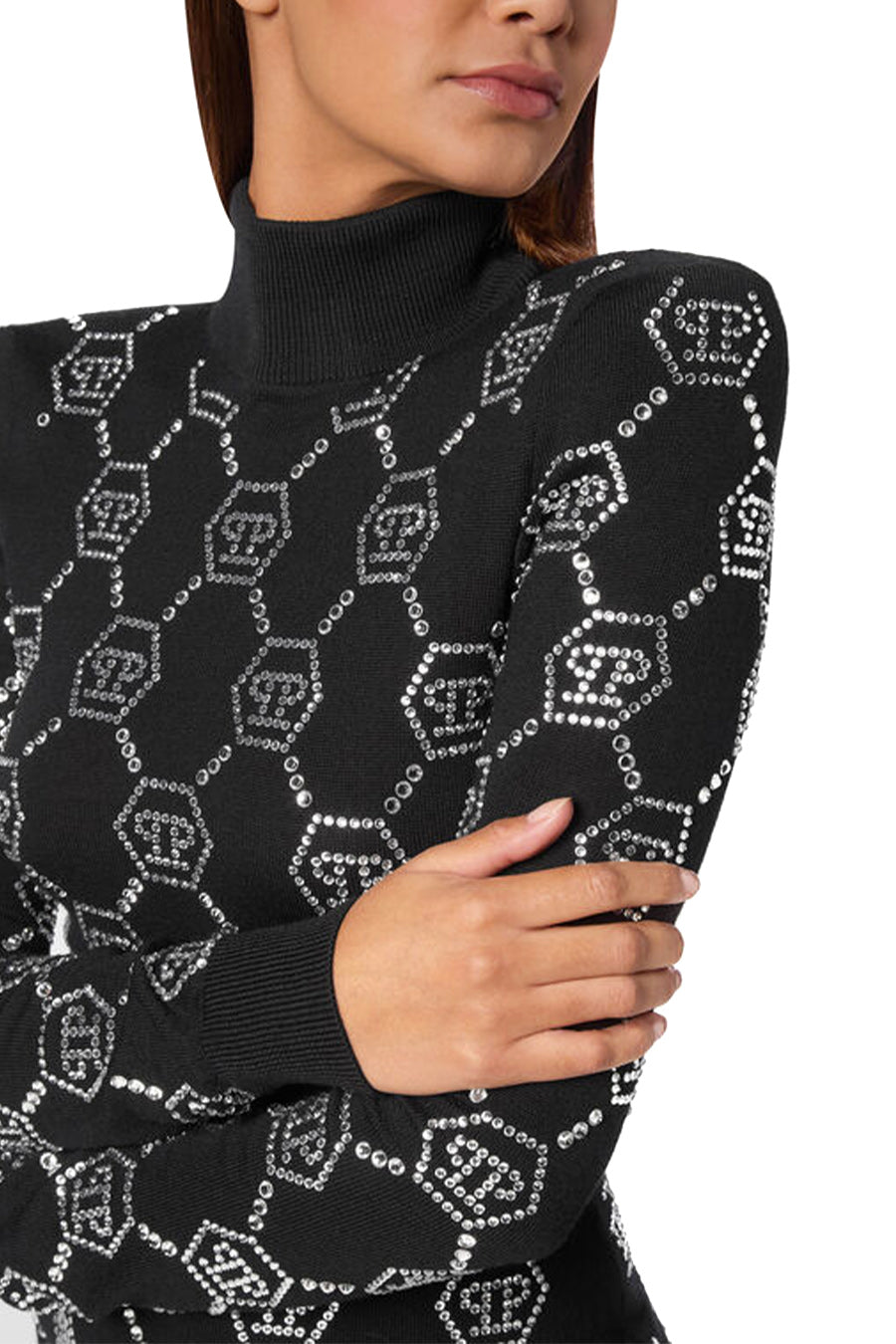 Philipp Plein-OUTLET-SALE-Dress SCHWARZ-ARCHIVIST