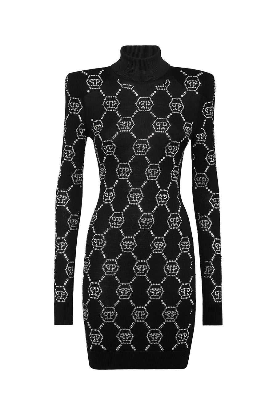 Philipp Plein-OUTLET-SALE-Dress SCHWARZ-ARCHIVIST