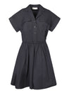 TORY BURCH-OUTLET-SALE-Dress SCHWARZ-ARCHIVIST