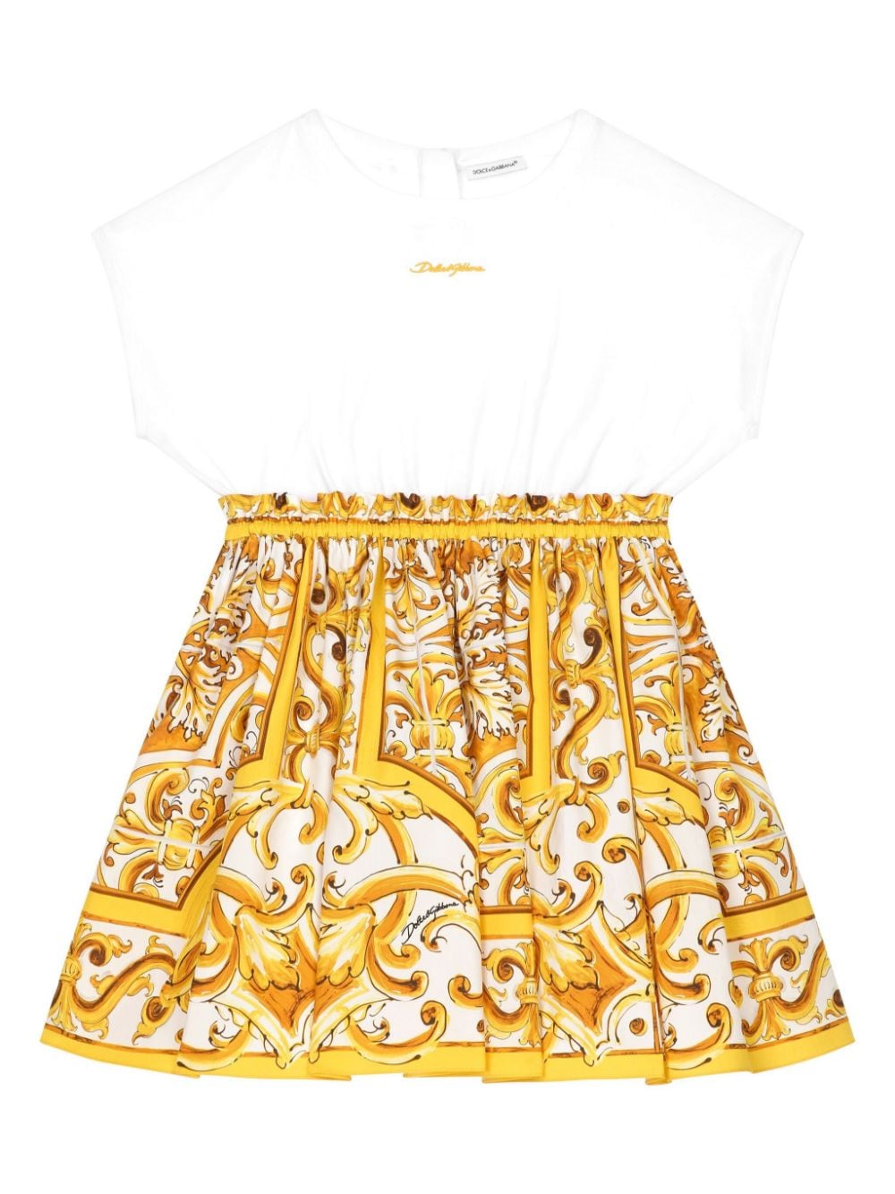 DOLCE & GABBANA KIDS-OUTLET-SALE-Dress WEISS-ARCHIVIST