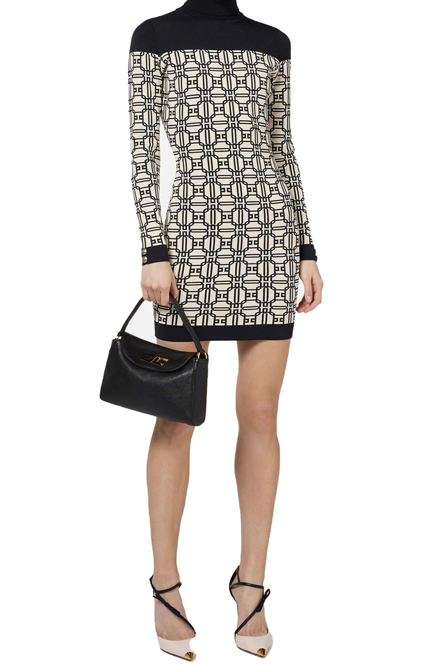 Elisabetta Franchi-OUTLET-SALE-Dress WEISS-ARCHIVIST