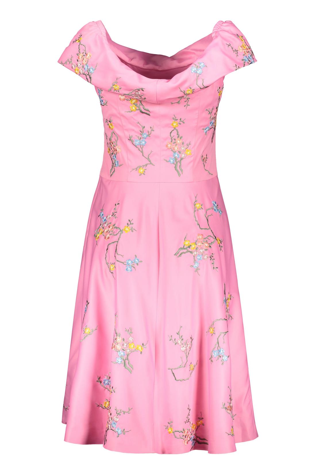 Moschino-OUTLET-SALE-Dress with floral embroidery-ARCHIVIST