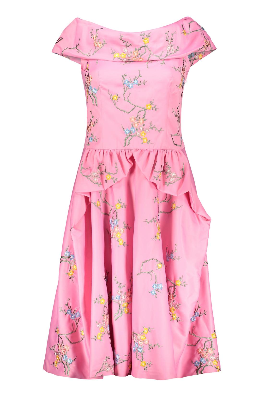 Moschino-OUTLET-SALE-Dress with floral embroidery-ARCHIVIST
