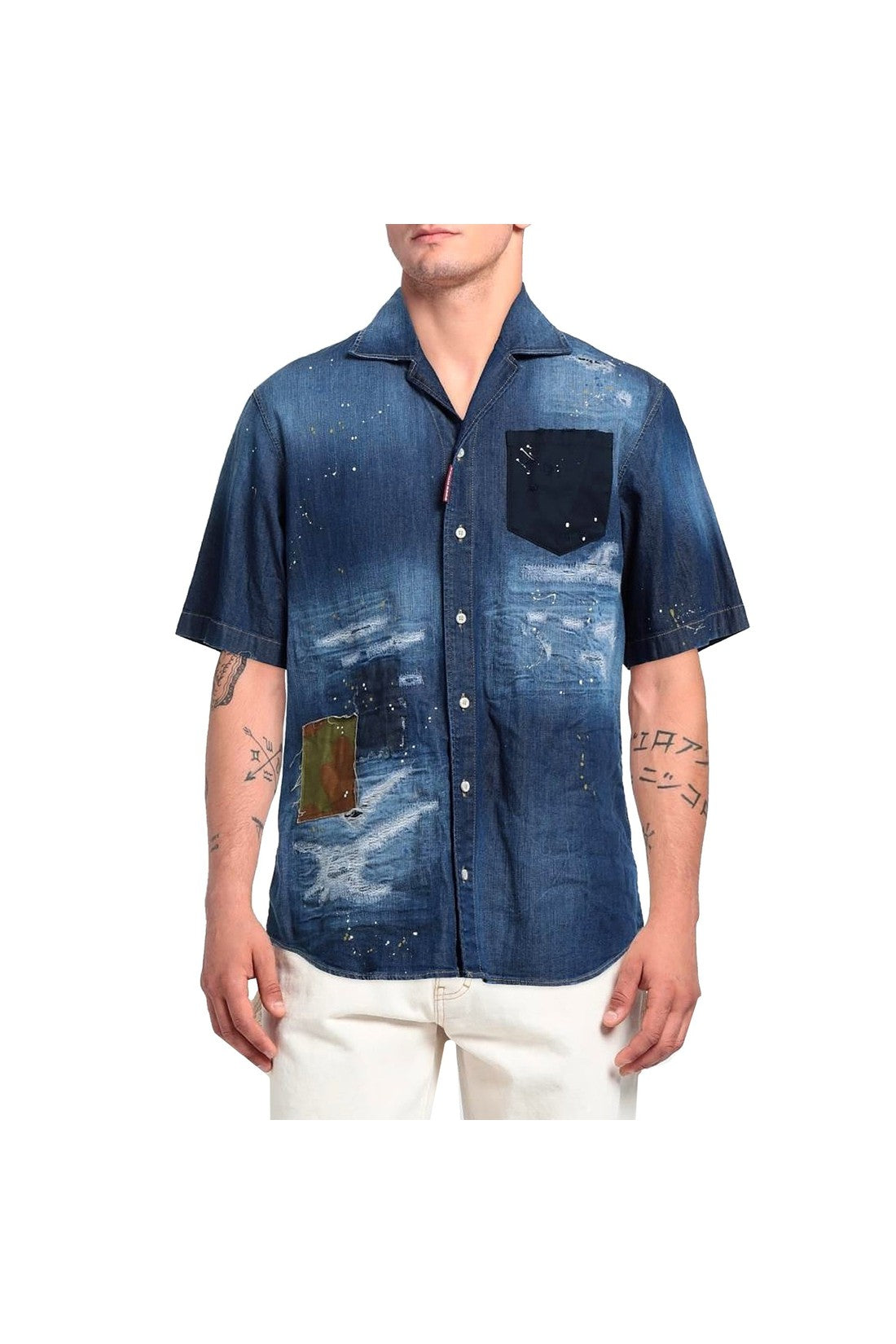 DSQUARED2-OUTLET-SALE-Dsquared2 Denim Shirt-ARCHIVIST