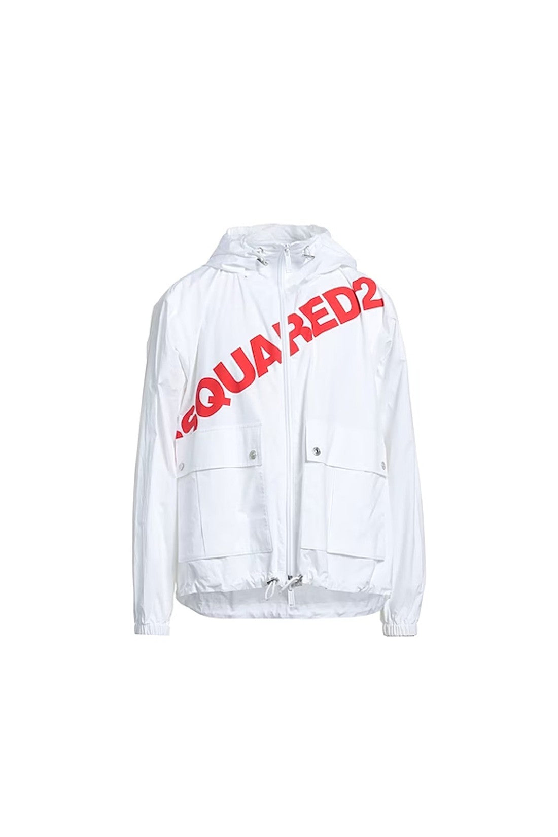 DSQUARED2-OUTLET-SALE-Dsquared2 Logo Hooded Windbreaker-ARCHIVIST