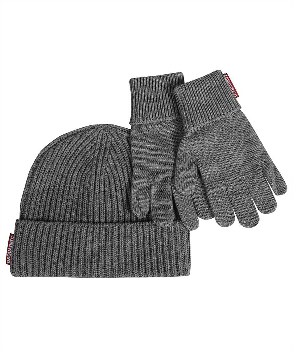 Knitted hat and gloves set-Dsquared2-OUTLET-SALE-TU-ARCHIVIST