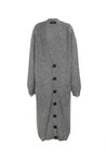 Long knitted cardigan