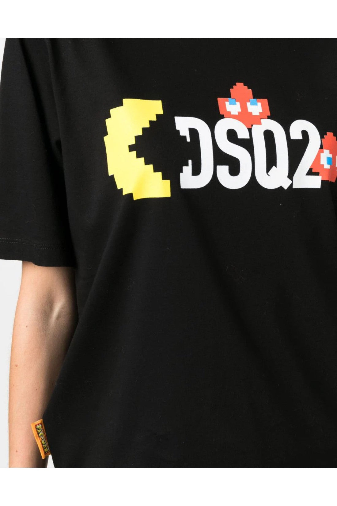 Dsquared2-OUTLET-SALE-Dsquared2 x Pac-Man Logo T-Shirt-ARCHIVIST