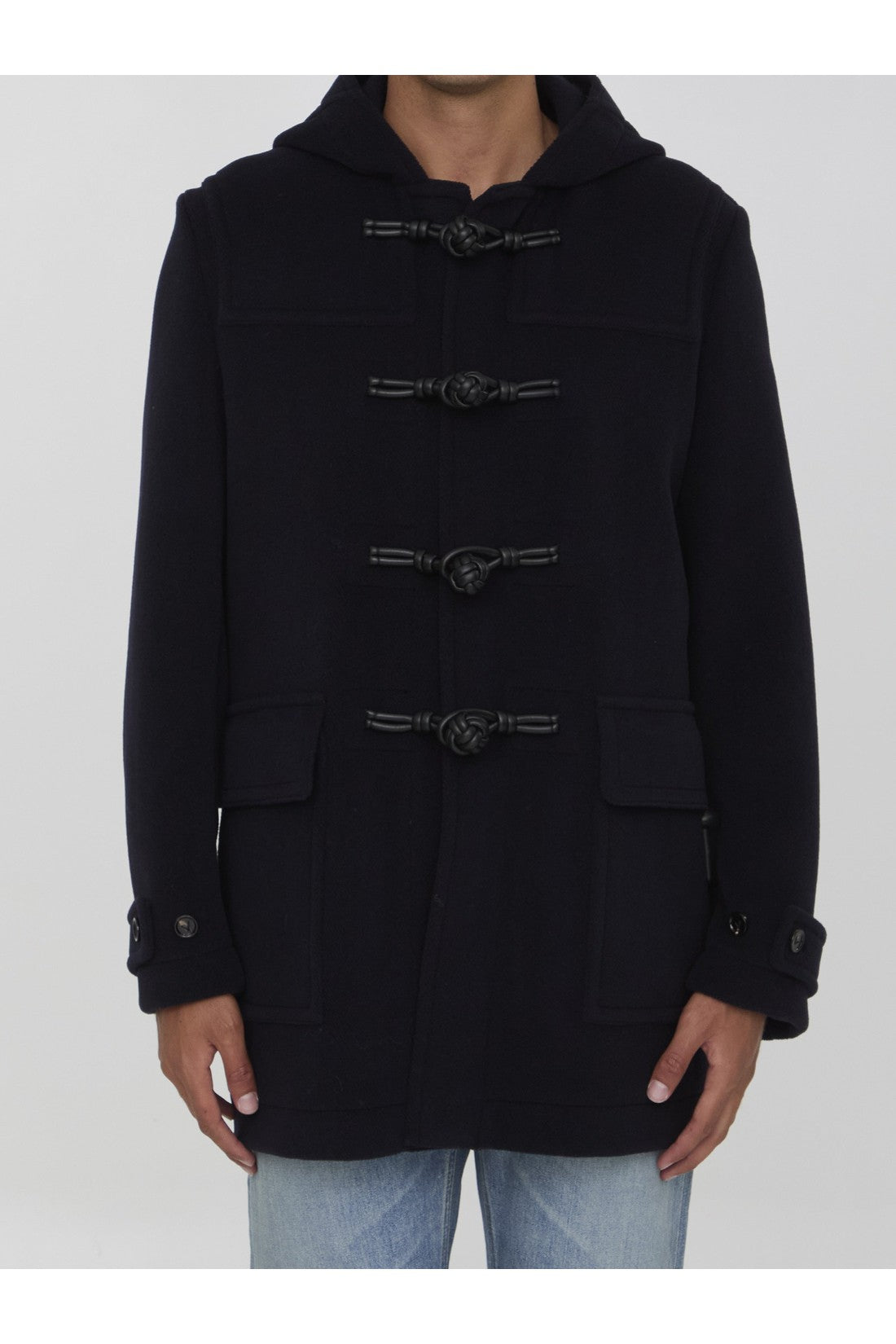 Bottega Veneta-OUTLET-SALE-Duffle coat in wool-ARCHIVIST