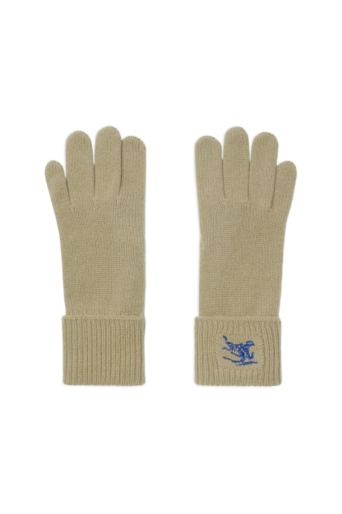 Burberry-OUTLET-SALE-EKB Logo Embroidered Cashmere Gloves-ARCHIVIST