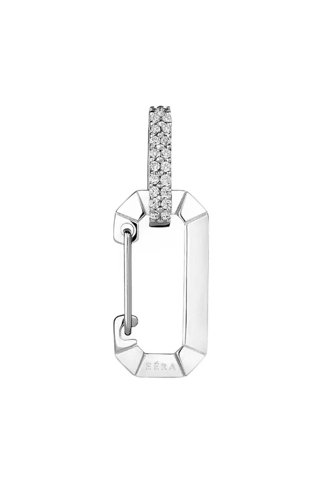 Petite boucle d'oreille Chiara en or 18 carats avec diamants