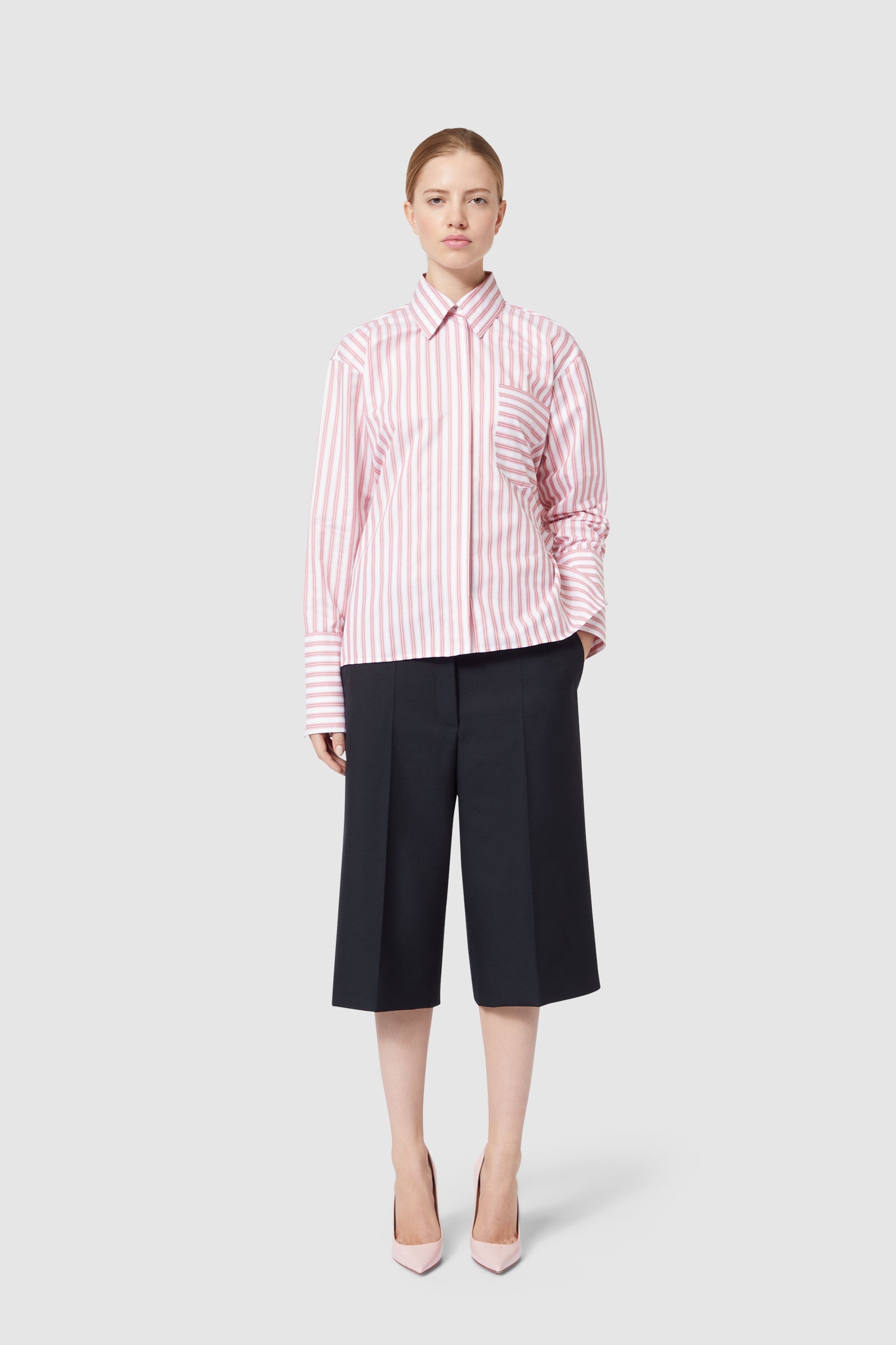 Viktor & Rolf-VOLANT BACK SHIRT-Shirts-Black-Deal-Outlet-by-ARCHIVIST