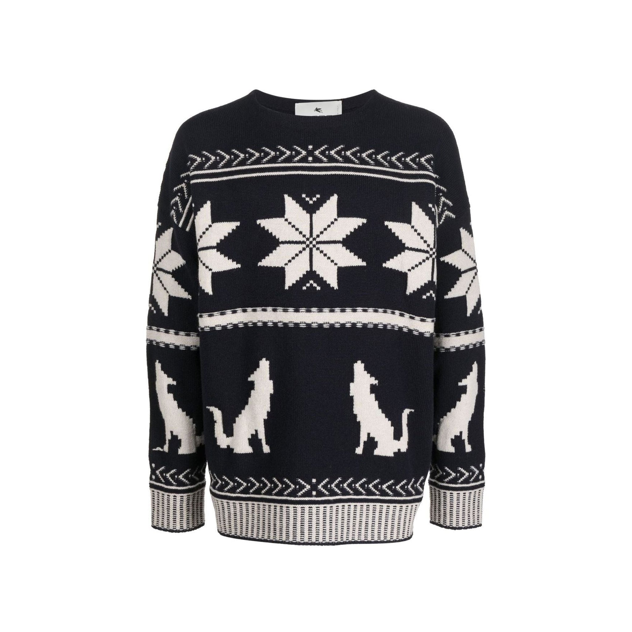 Etro Embroidered Cotton Sweater