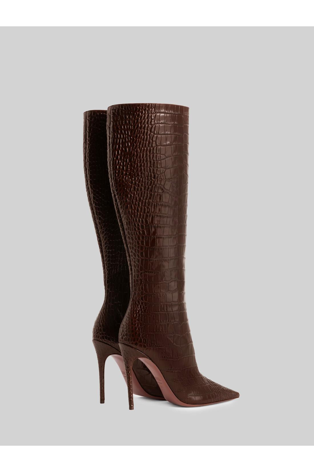 Paris Texas-OUTLET-SALE-Ebony croco Vera 105 Boot-ARCHIVIST