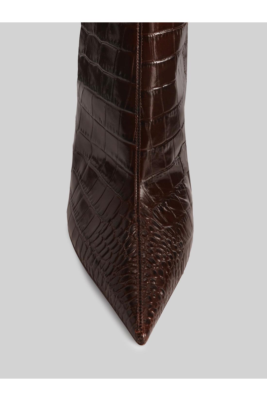 Paris Texas-OUTLET-SALE-Ebony croco Vera 105 Boot-ARCHIVIST