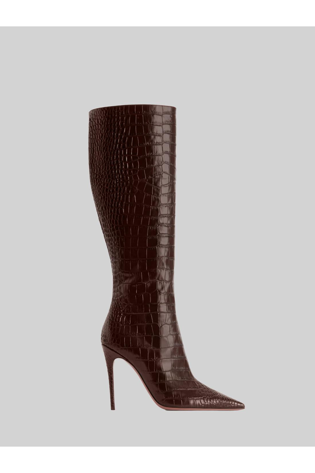 Paris Texas-OUTLET-SALE-Ebony croco Vera 105 Boot-ARCHIVIST