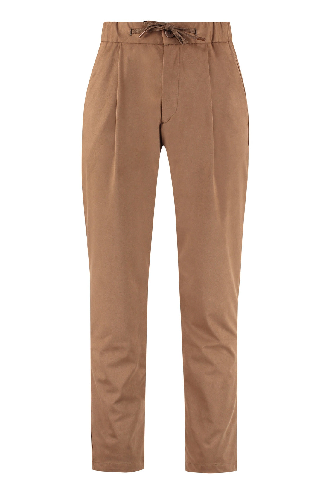 Herno-OUTLET-SALE-Eco-suede trousers-ARCHIVIST