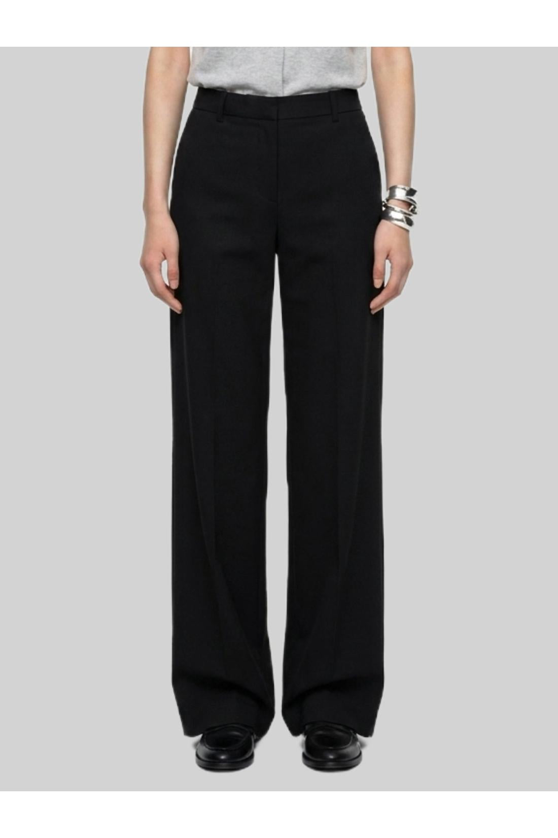 Sutton new york-OUTLET-SALE-Elastic-waist satin trousers-ARCHIVIST