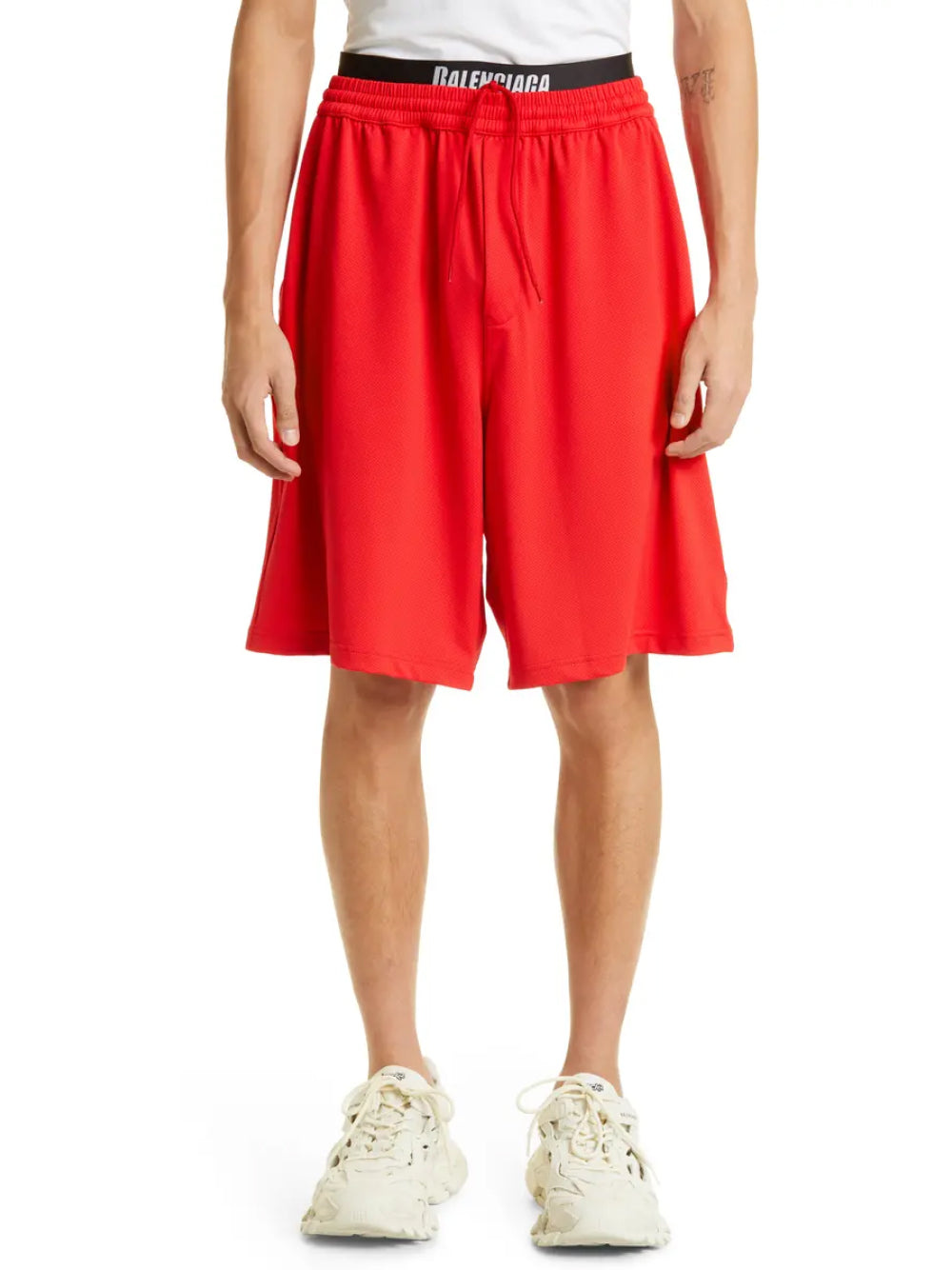 Balenciaga-OUTLET-SALE-Elasticated Waist Logo Swim Shorts-ARCHIVIST