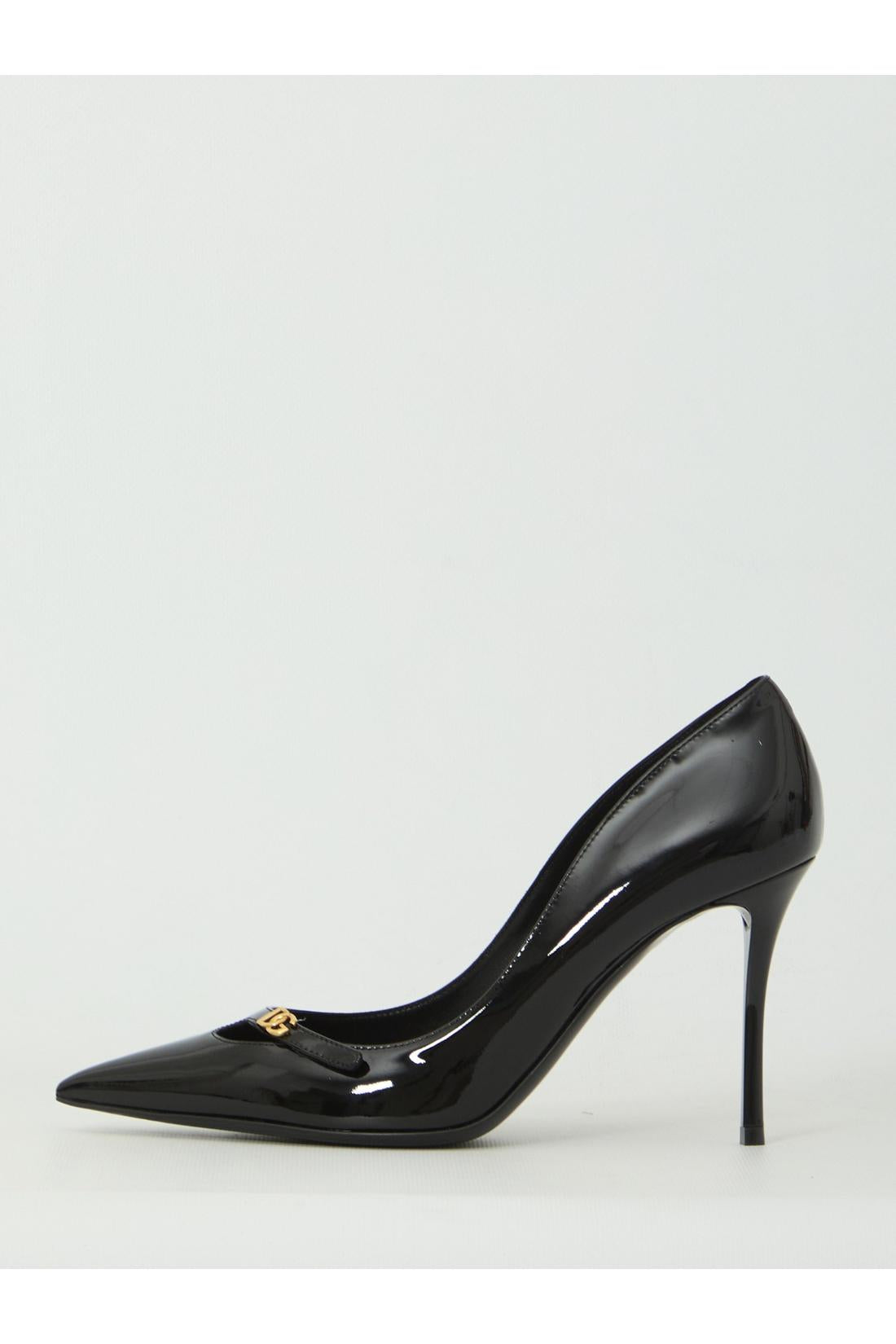 Dolce & Gabbana-OUTLET-SALE-Elegant patent leather pumps-ARCHIVIST