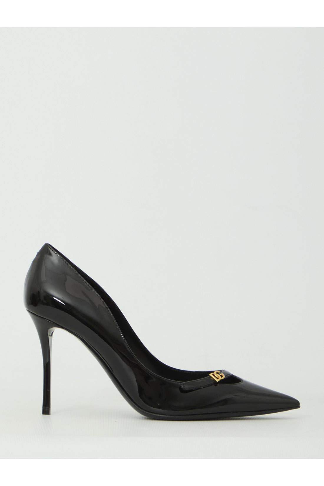 Dolce & Gabbana-OUTLET-SALE-Elegant patent leather pumps-ARCHIVIST
