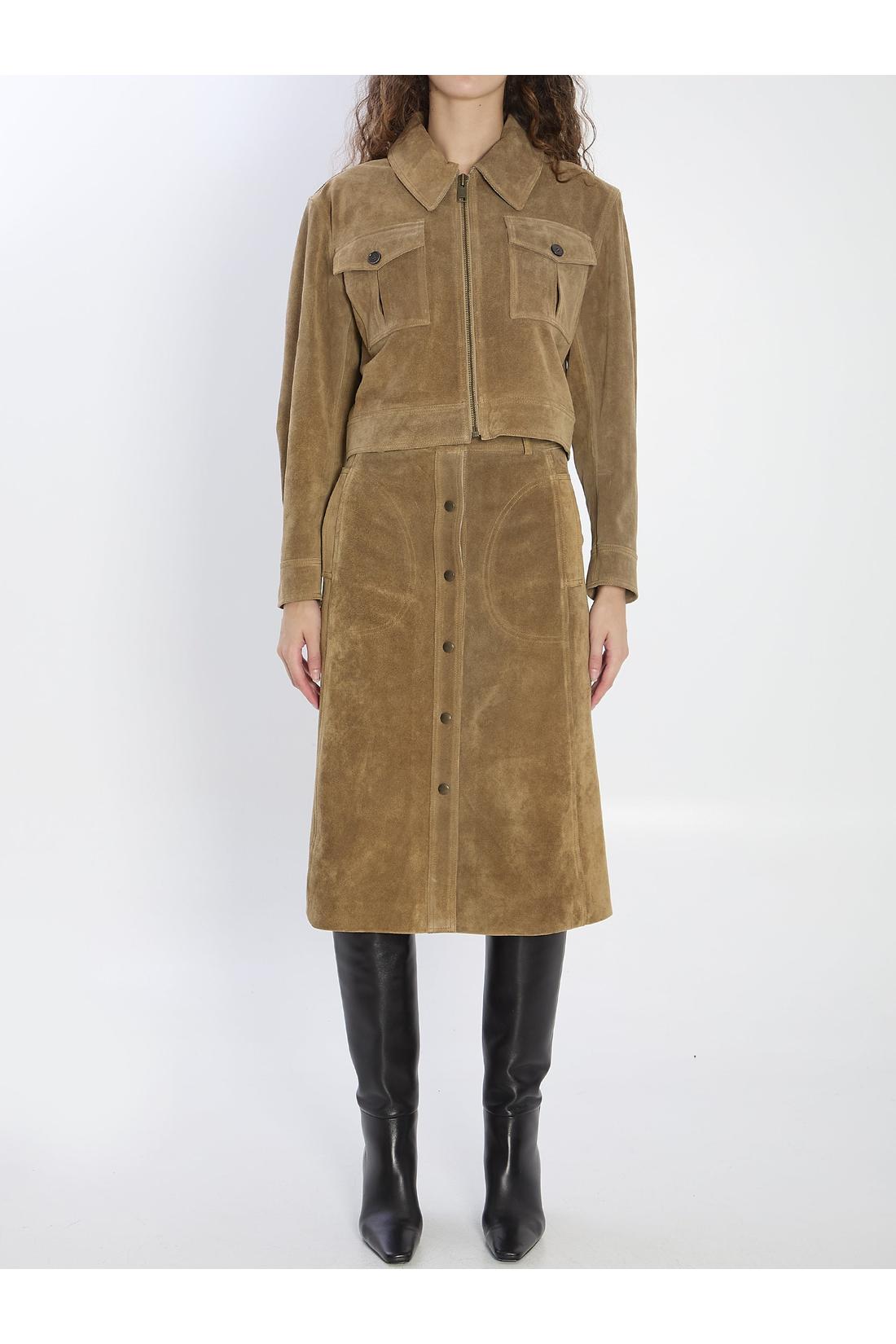 Arma-OUTLET-SALE-Elen suede skirt-ARCHIVIST