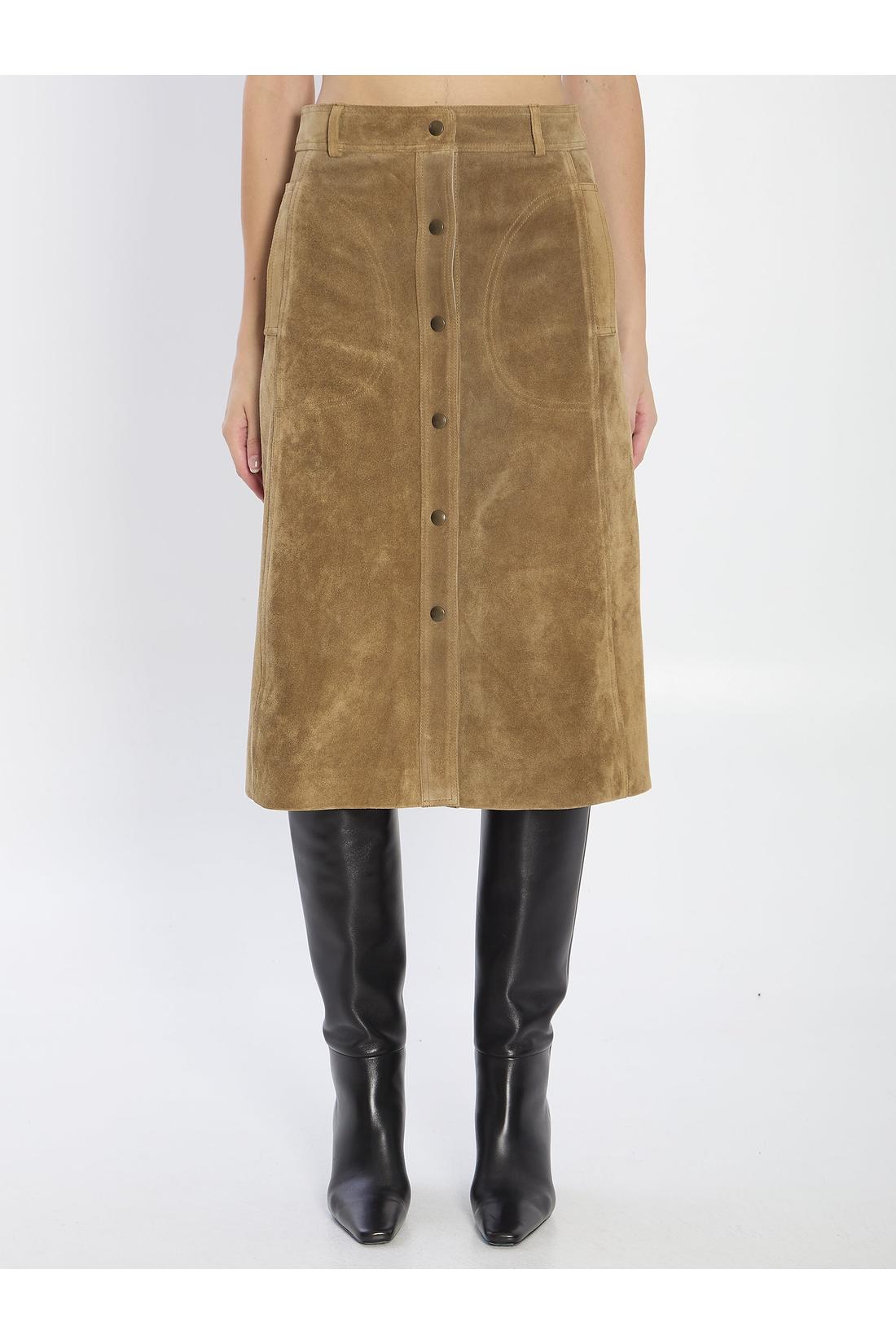 Arma-OUTLET-SALE-Elen suede skirt-ARCHIVIST