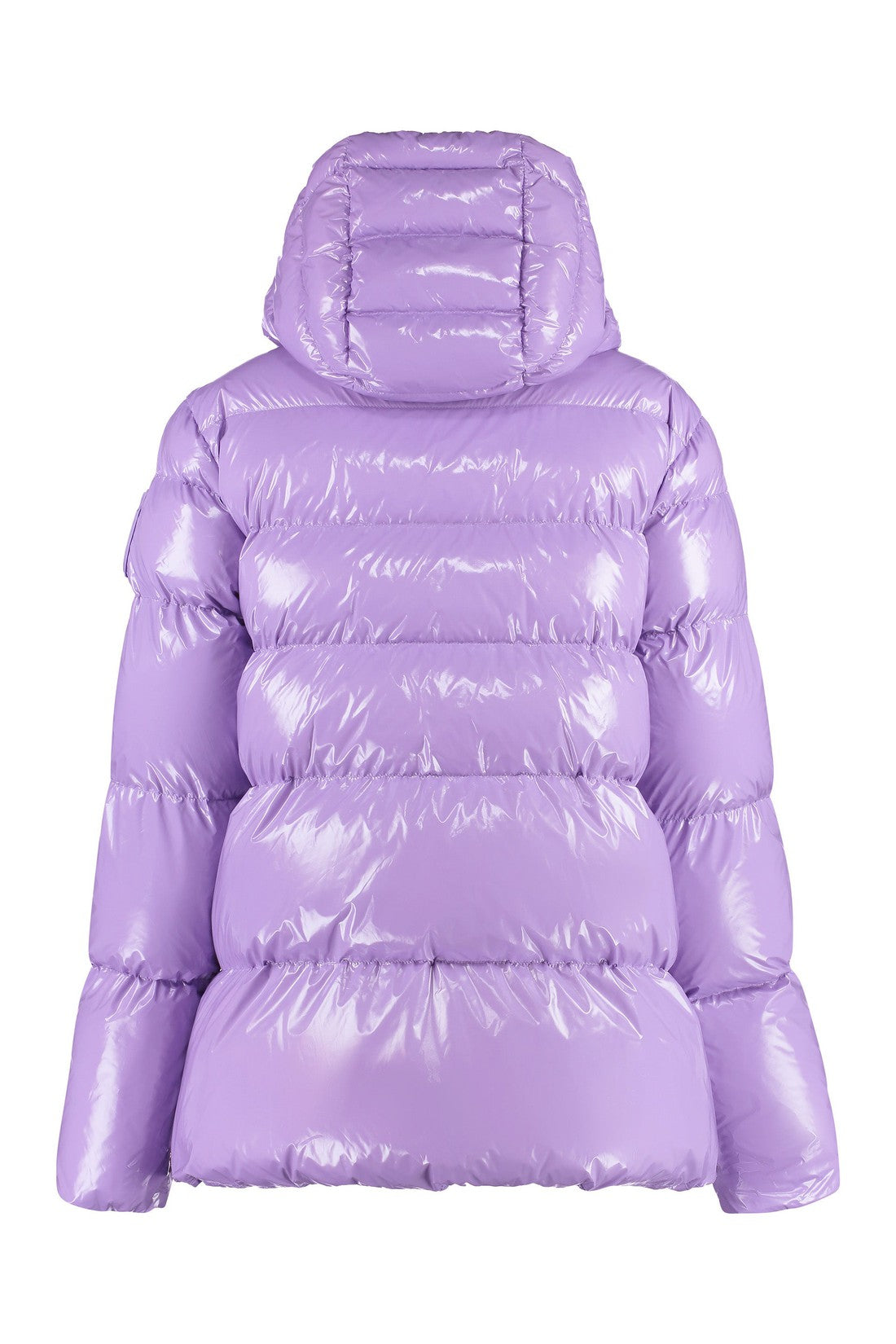 Pinko-OUTLET-SALE-Eleodoro hooded shiny down jacket-ARCHIVIST