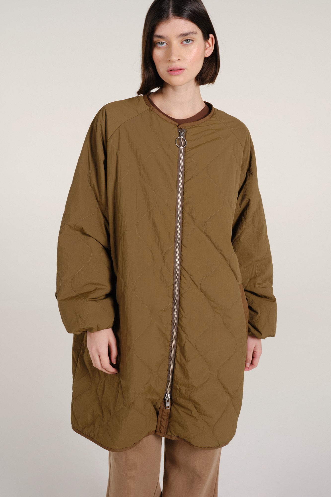 Embassy of Bricks and Logs-Archive-Sale-Outlet-SIENA QUILTED COAT-Jacken & Mäntel-XL-MUD-by-ARCHIVIST