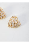 Self Portrait-OUTLET-SALE-Embellished Heart earrings-ARCHIVIST