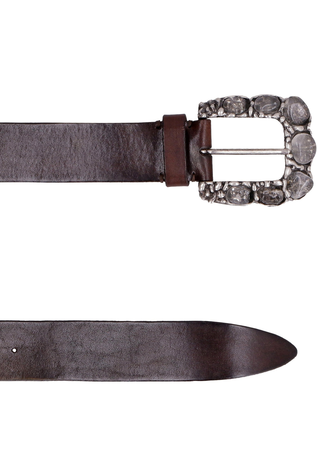 Parosh-OUTLET-SALE-Embellished buckle leather belt-ARCHIVIST