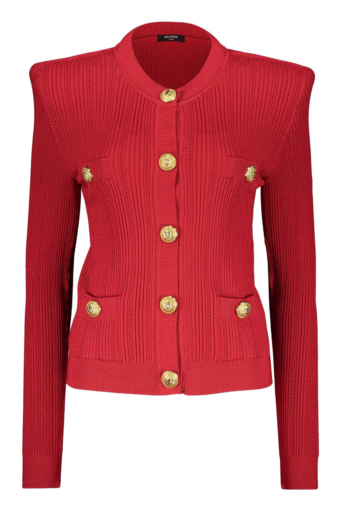 Balmain-OUTLET-SALE-Embellished button cardigan-ARCHIVIST