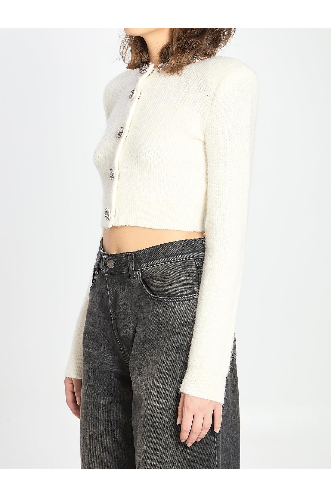 Self Portrait-OUTLET-SALE-Embellished trim cardigan-ARCHIVIST