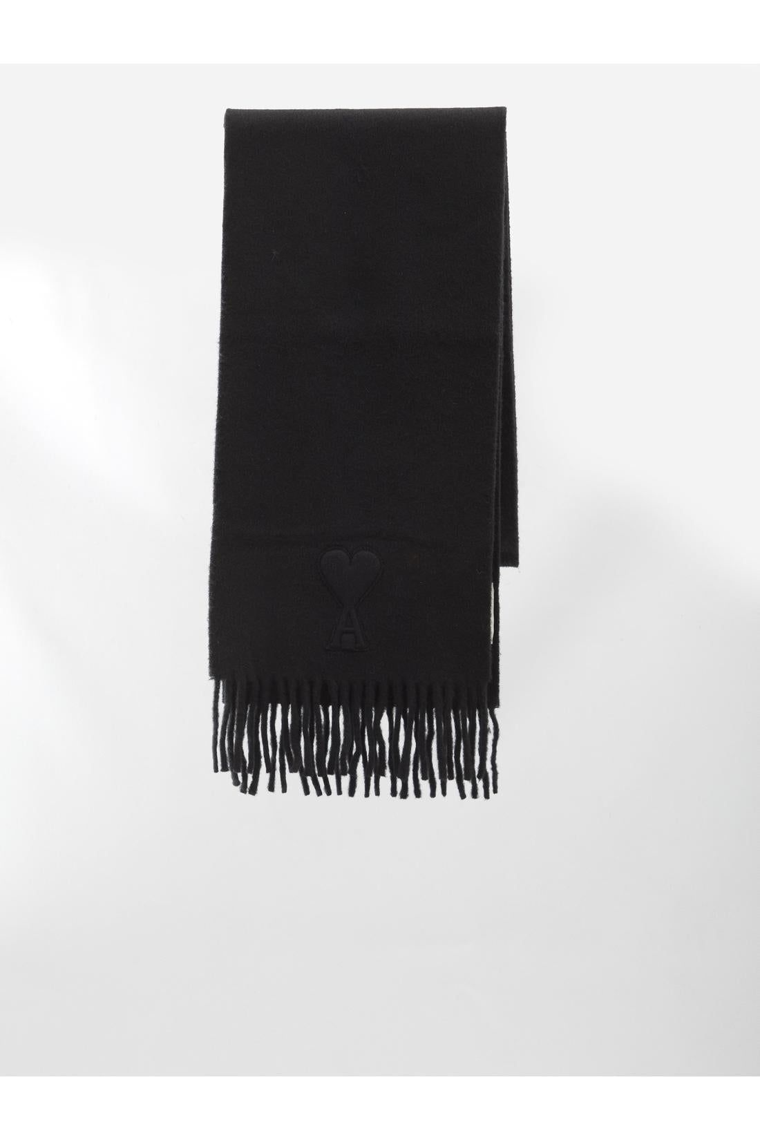 Ami Paris-OUTLET-SALE-Embossed Ami de Coeur scarf-ARCHIVIST