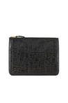 Comme des Garcons-OUTLET-SALE-Embossed Logo Zip Pouch Wallet-ARCHIVIST