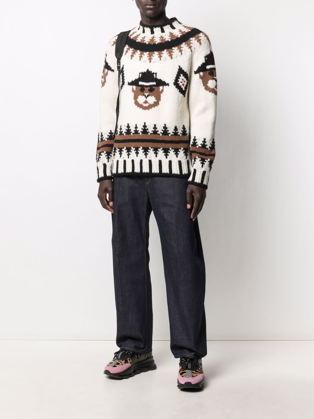 Dsquared2-OUTLET-SALE-Embroidered Bear Sweater-ARCHIVIST