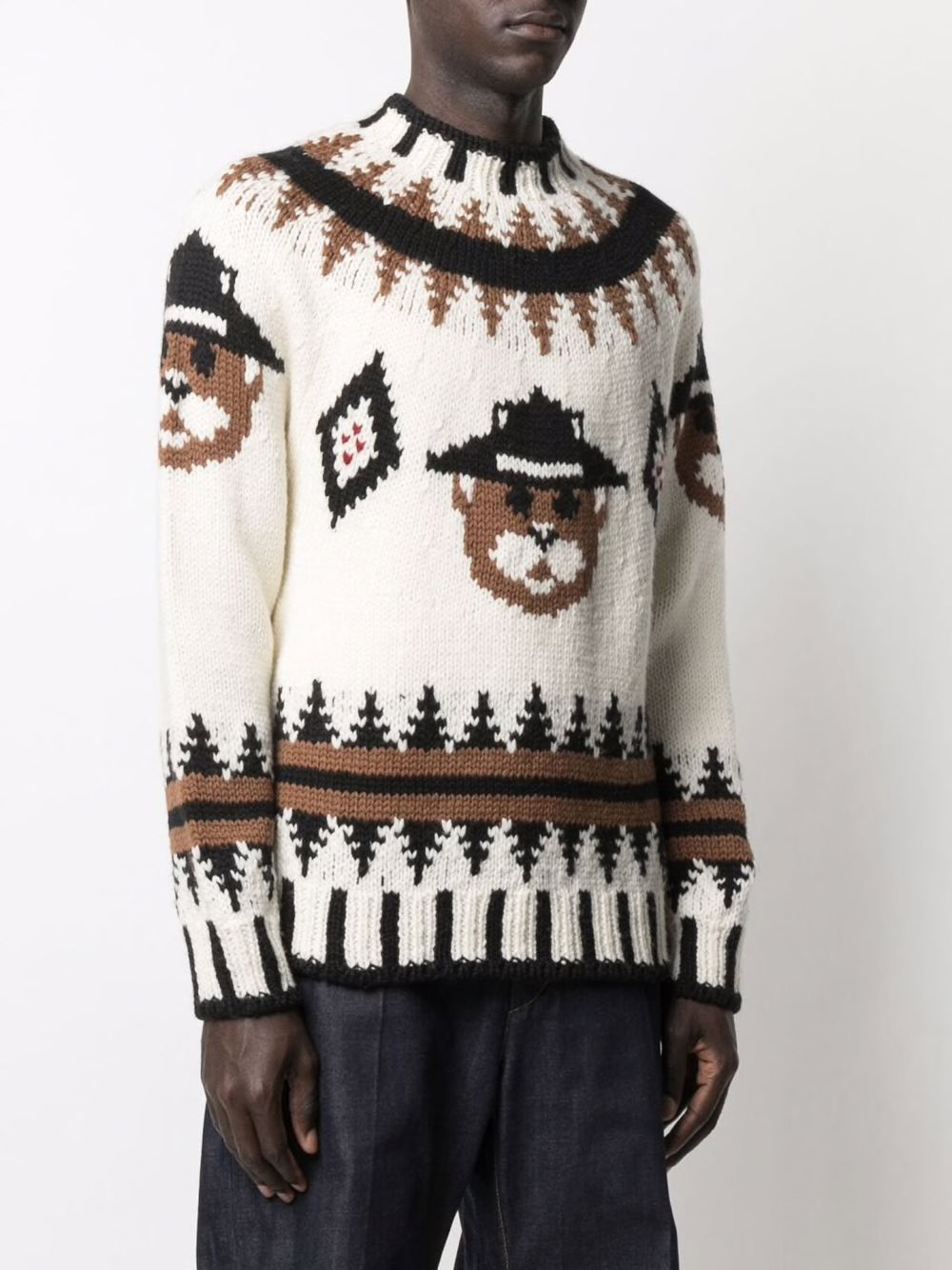 Dsquared2-OUTLET-SALE-Embroidered Bear Sweater-ARCHIVIST