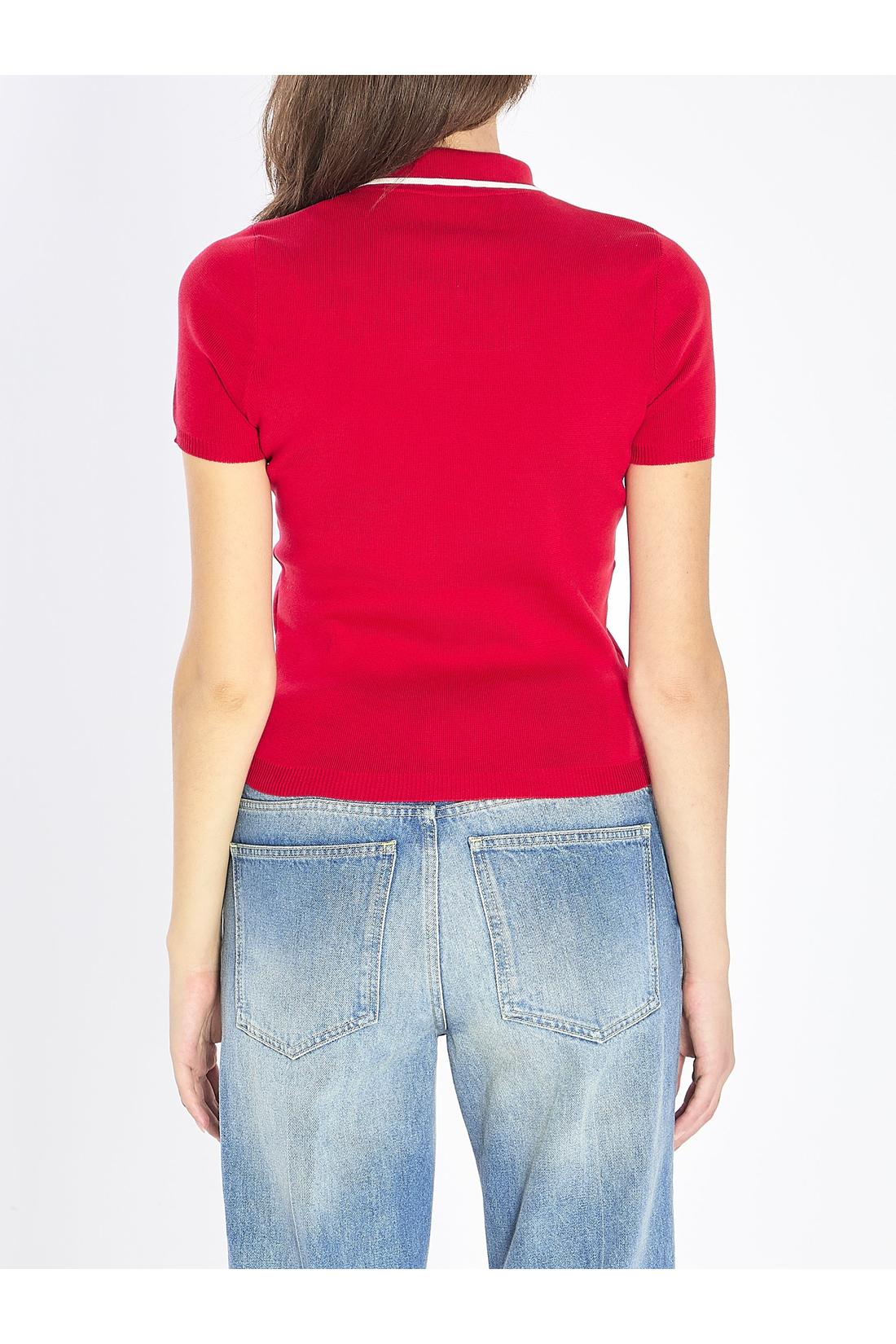 Valentino Garavani-OUTLET-SALE-Embroidered Cherry polo-ARCHIVIST